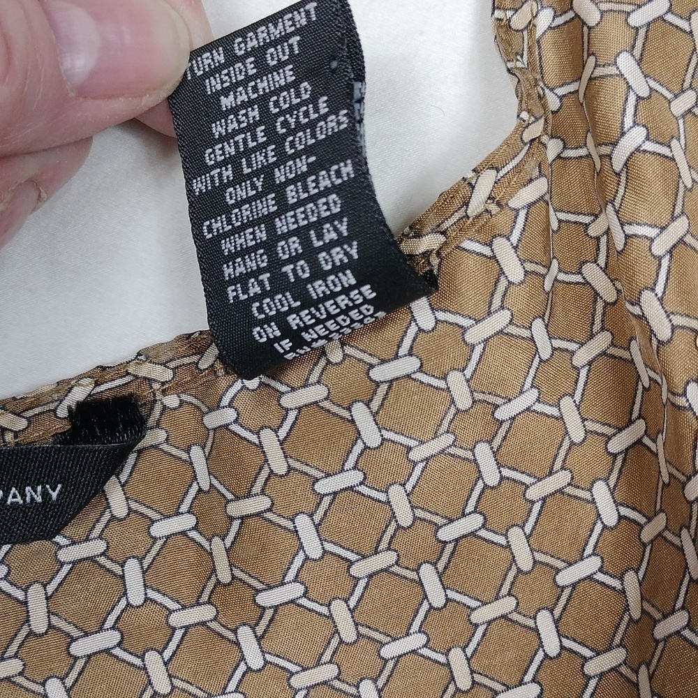 NY&C 100%Silk women's sleeveless shirt size 12 - Picture 3 of 9